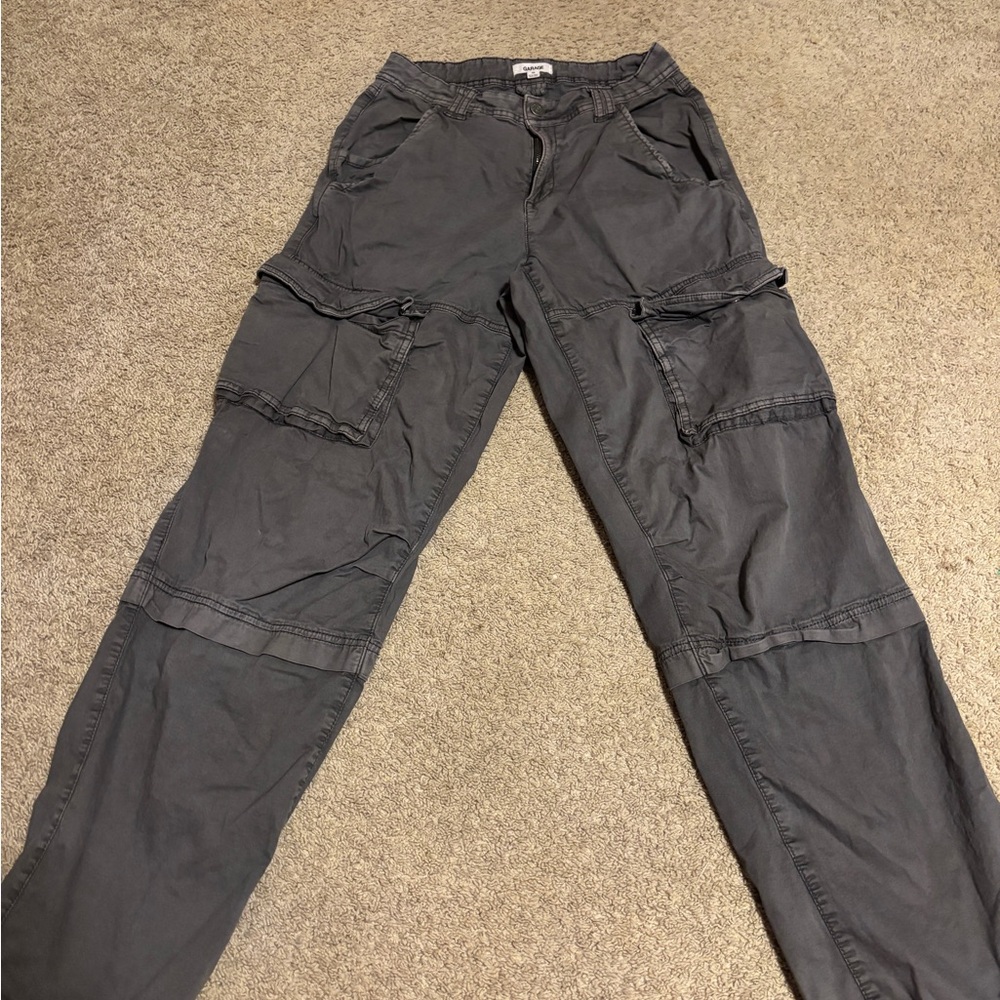 Garage Charcoal Gray Utility Cargo Pants